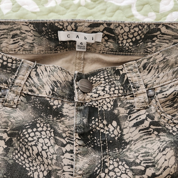 CAbi Snake Print Python Skinny Jeans - Picture 3 of 5